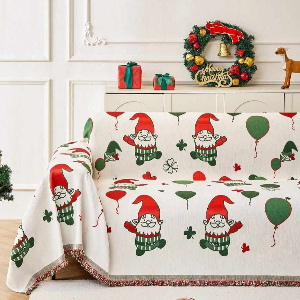Housse de canapé de Noël lutin