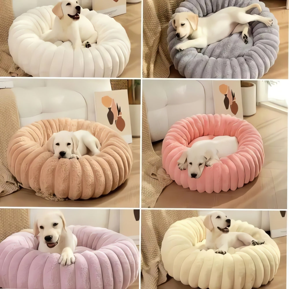 Panier rond moelleux Purrfectly Plush pour animaux