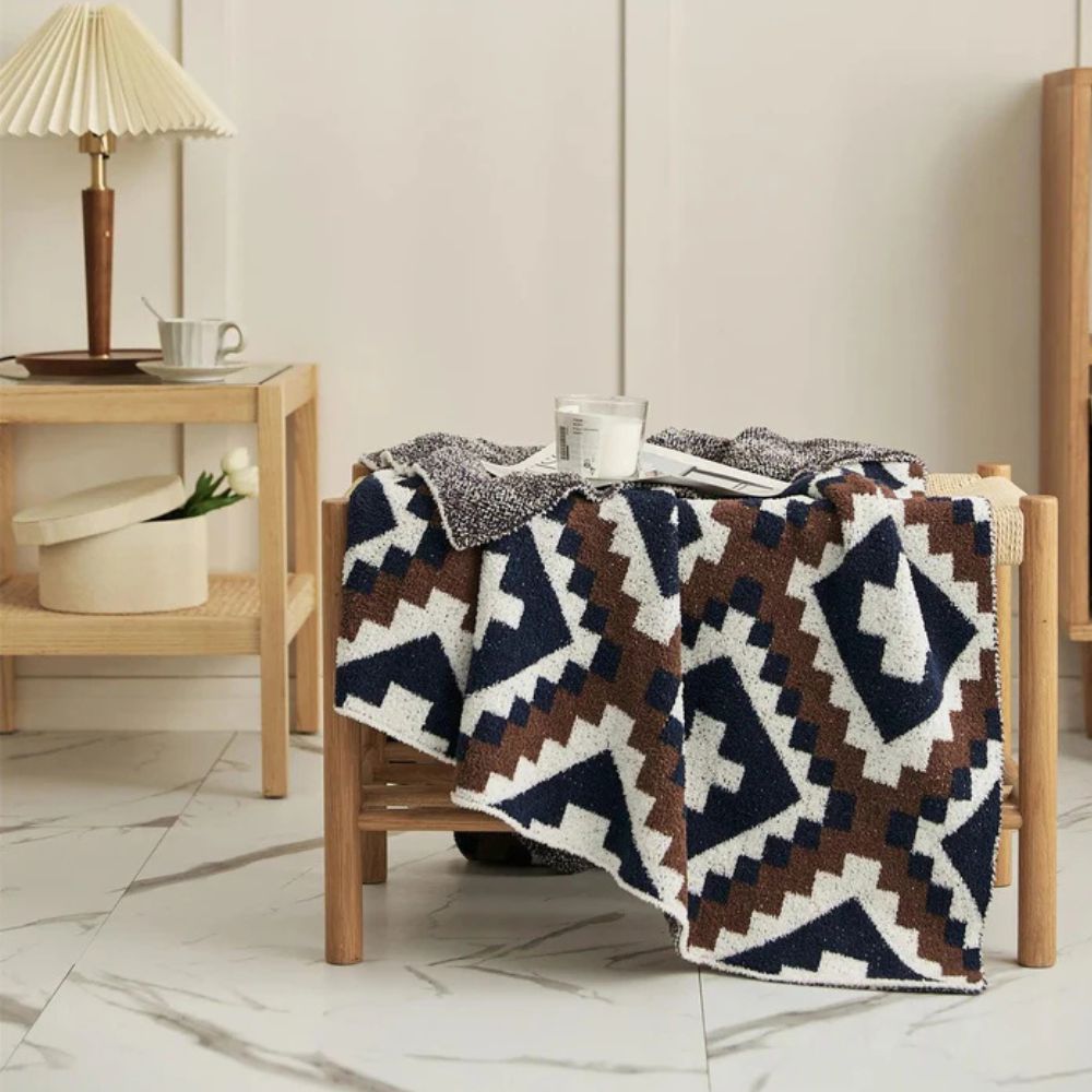 Plaid tricoté Sierra Peaks