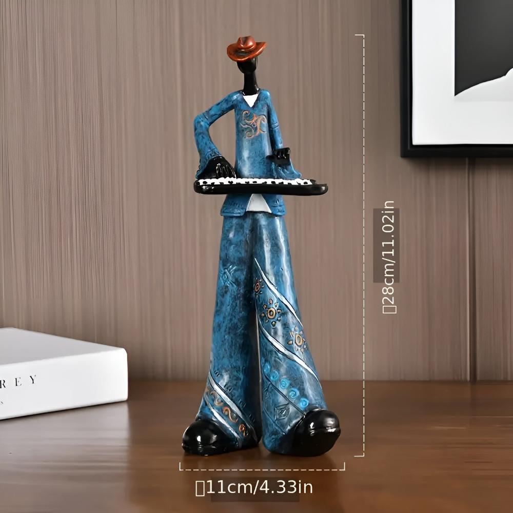 Figurine groupe de jazz en résine