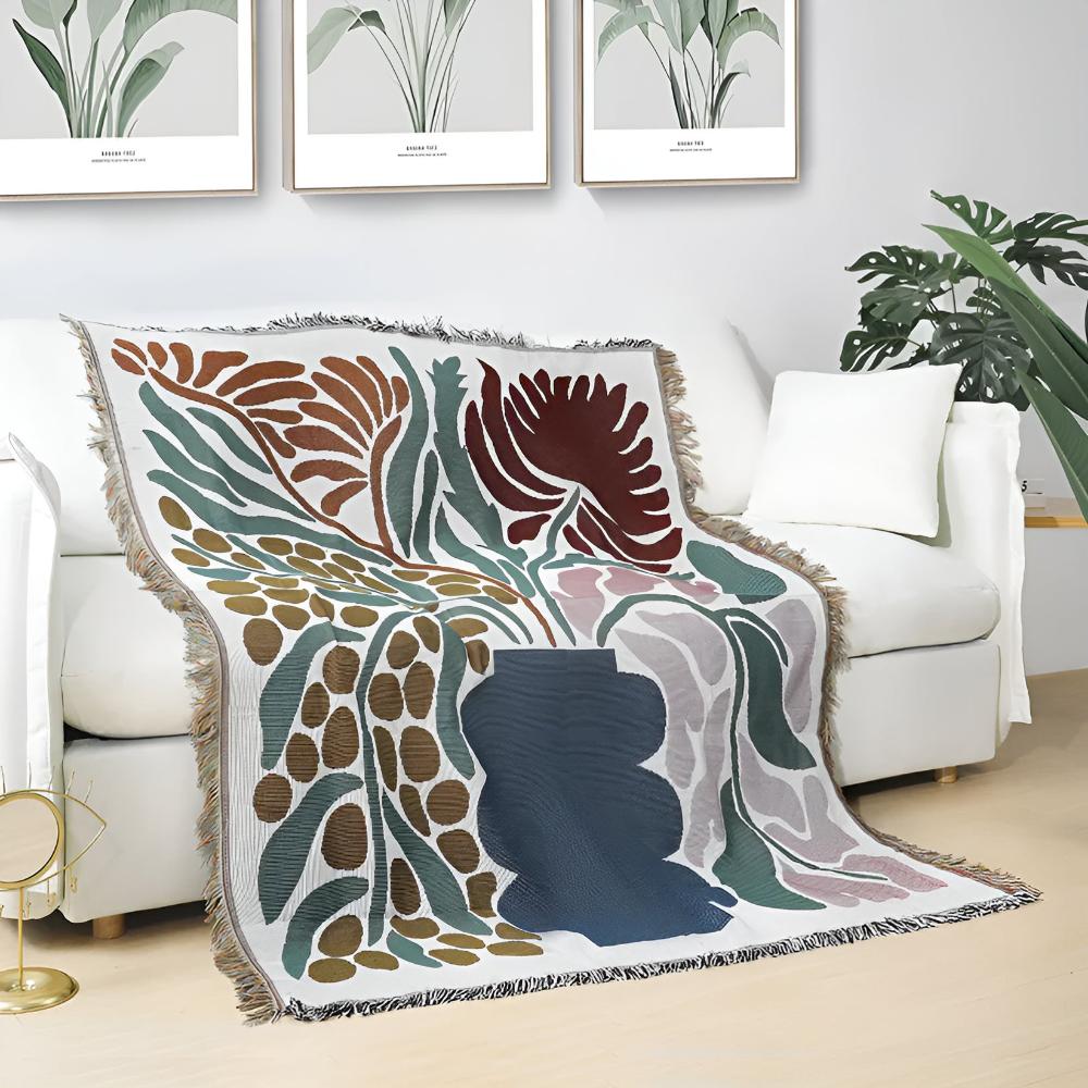 Plaid tissé Floravase