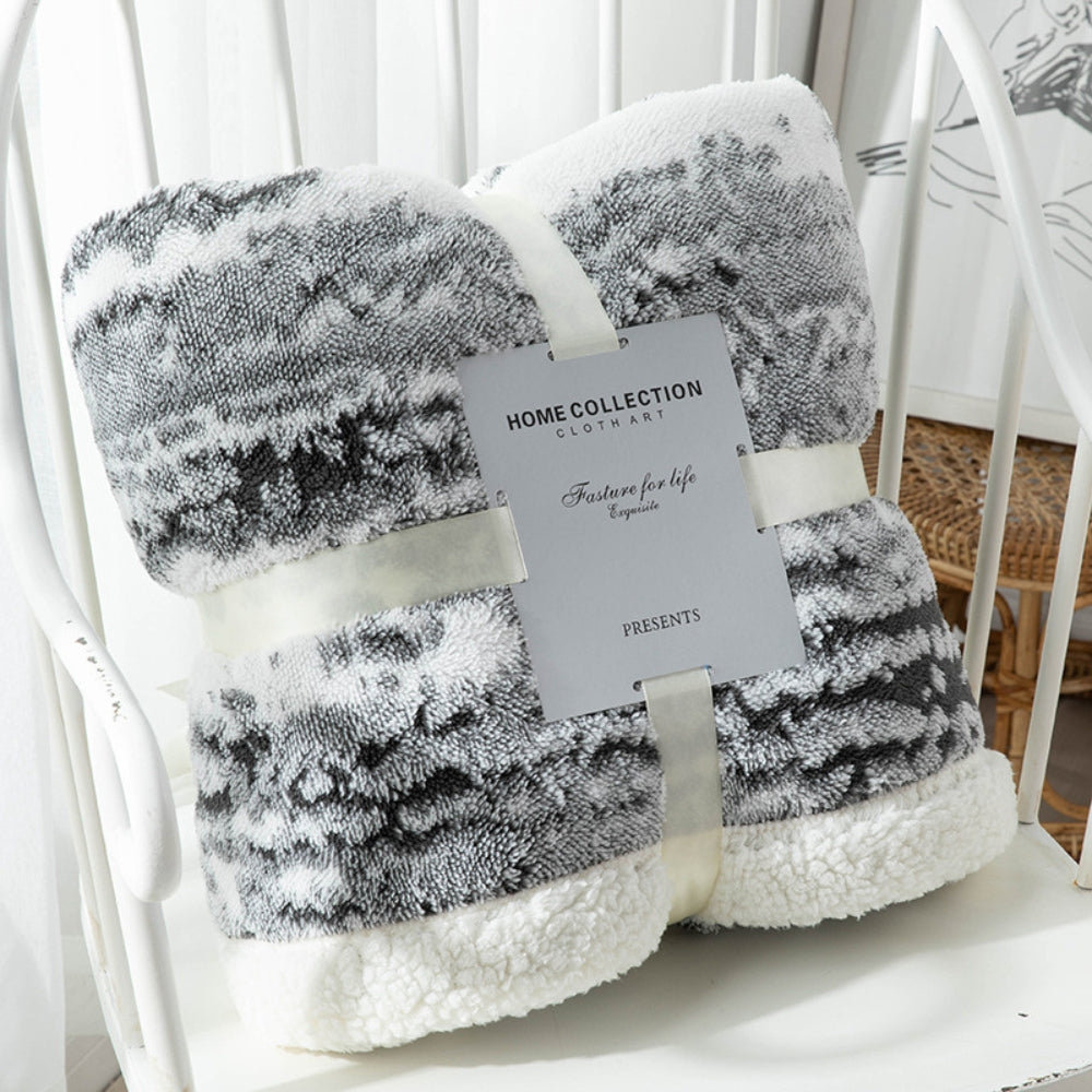 Plaid sherpa en velours Seraphina