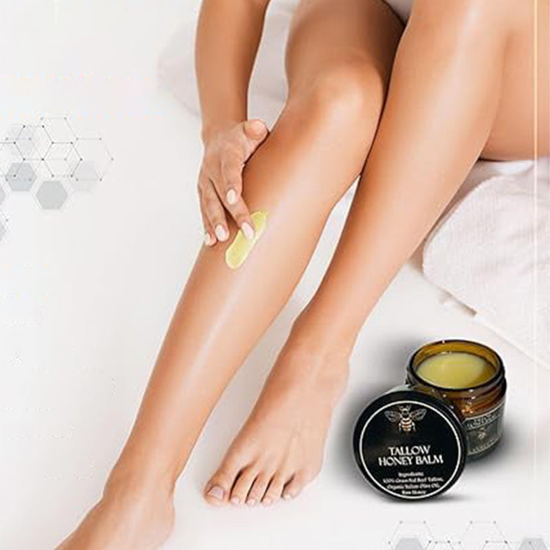 Crème Visage au Suif de Bœuf, Cire d'Abeille & Miel – Soin Nourrissant