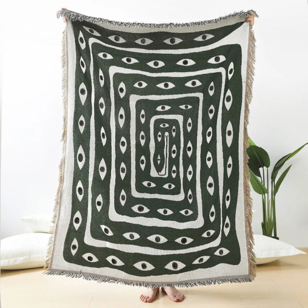Plaid Snake Labyrinth – 51"x63"