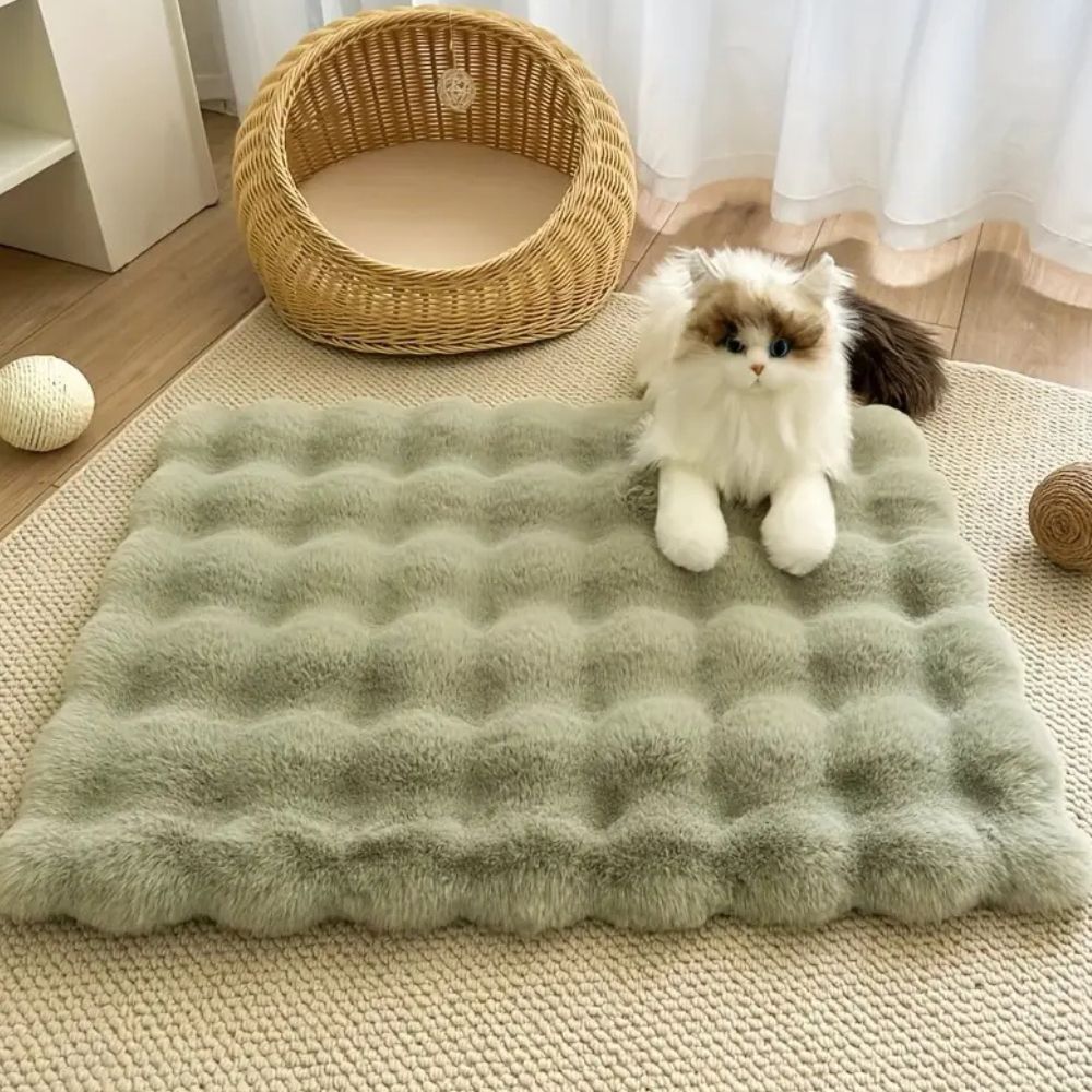 Tapis pour animaux en fausse fourrure