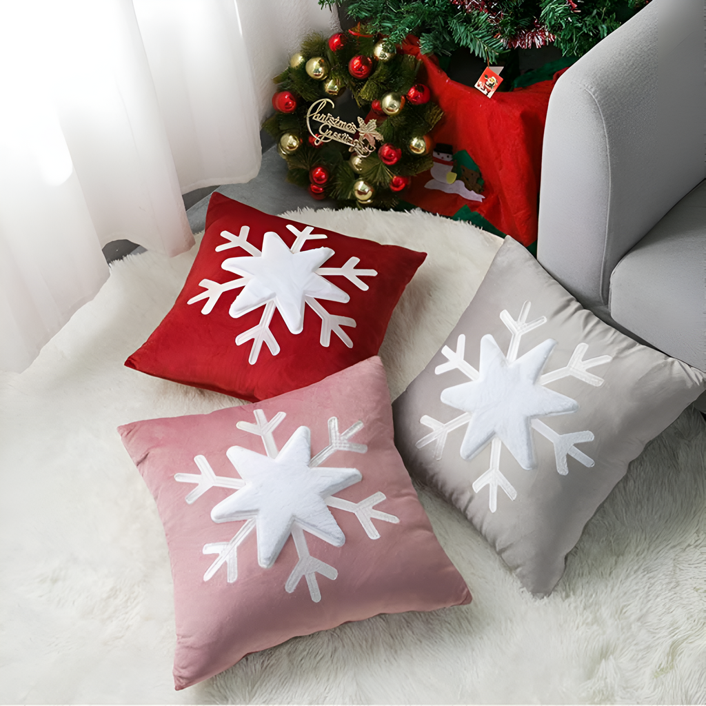 Taie d'oreiller flocon de neige
