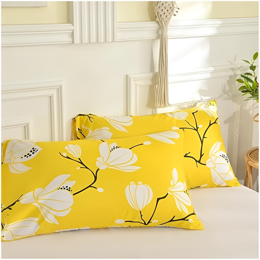Yellow Blossom | Parure de couette 3 pièces