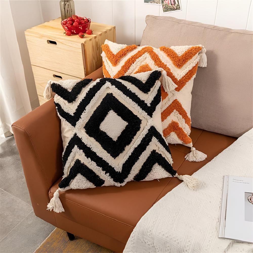 Housse de coussin touffetée Casablanca