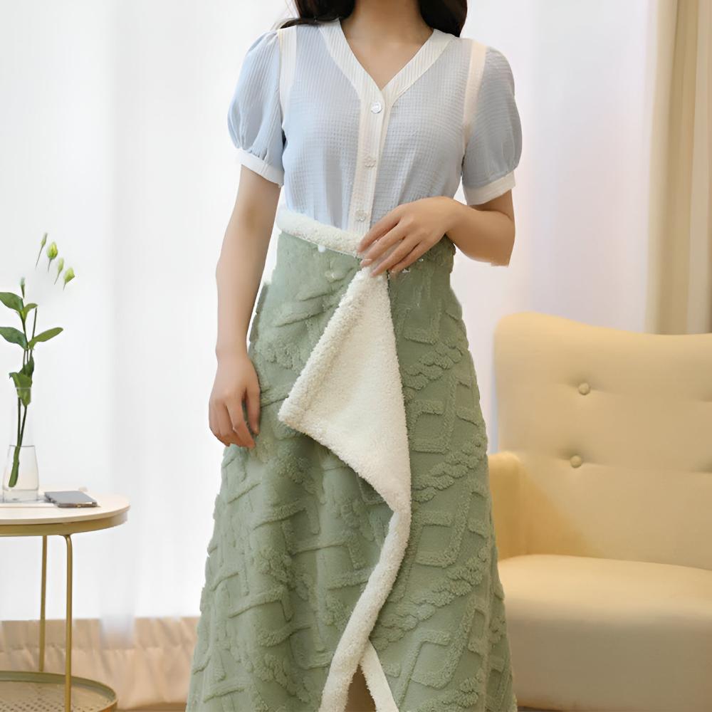 Plaid cape moelleux