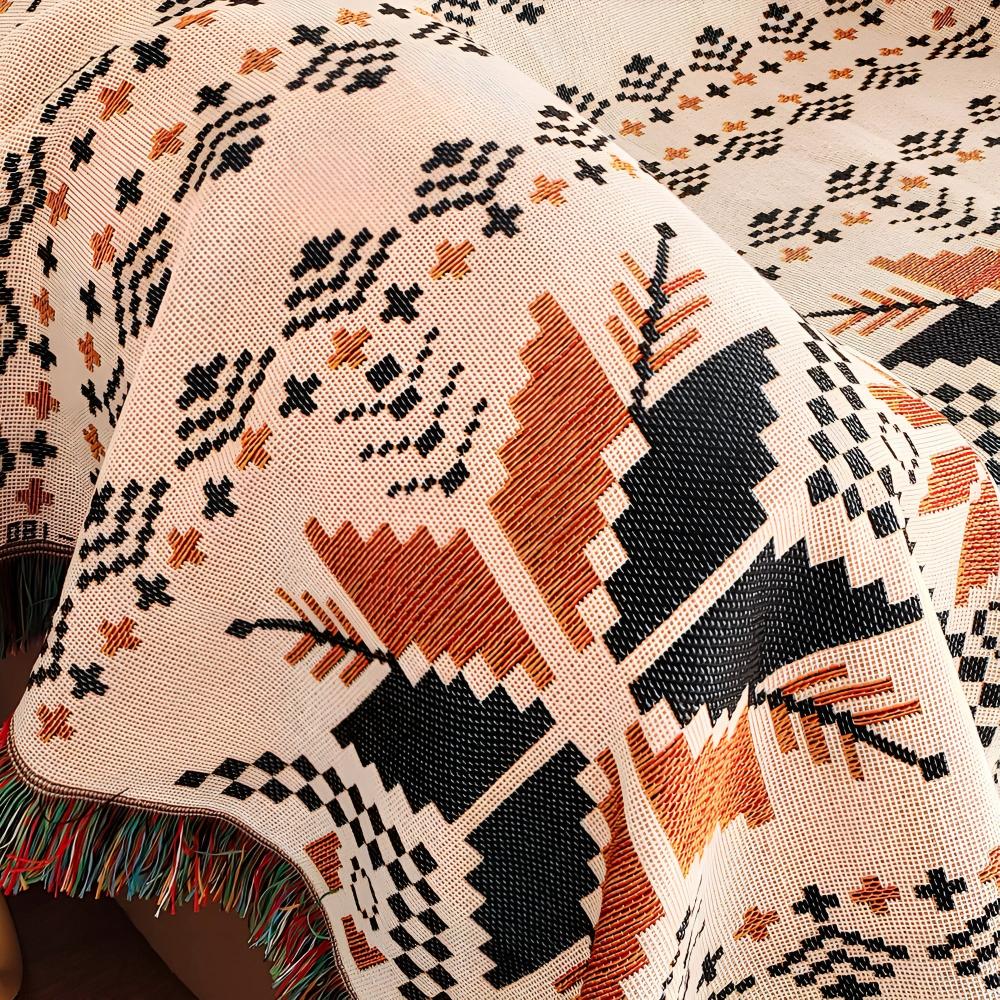 Tapis de pique-nique motif boho marocain