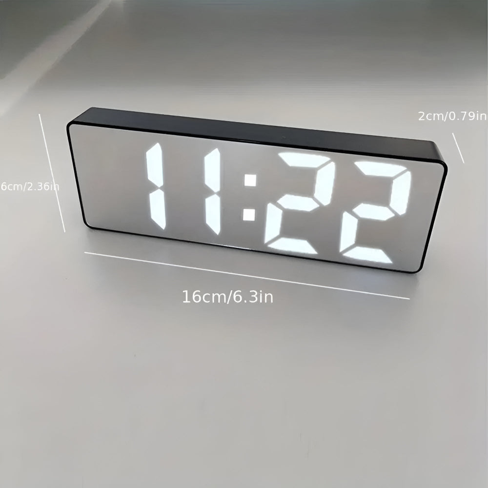 Réveil LED numérique à miroir