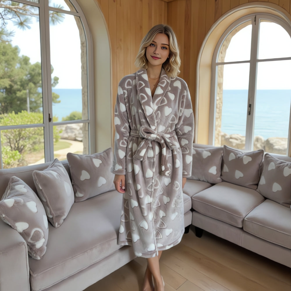 Peignoir en polaire moelleuse – S