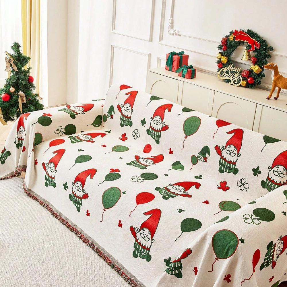 Housse de canapé de Noël lutin