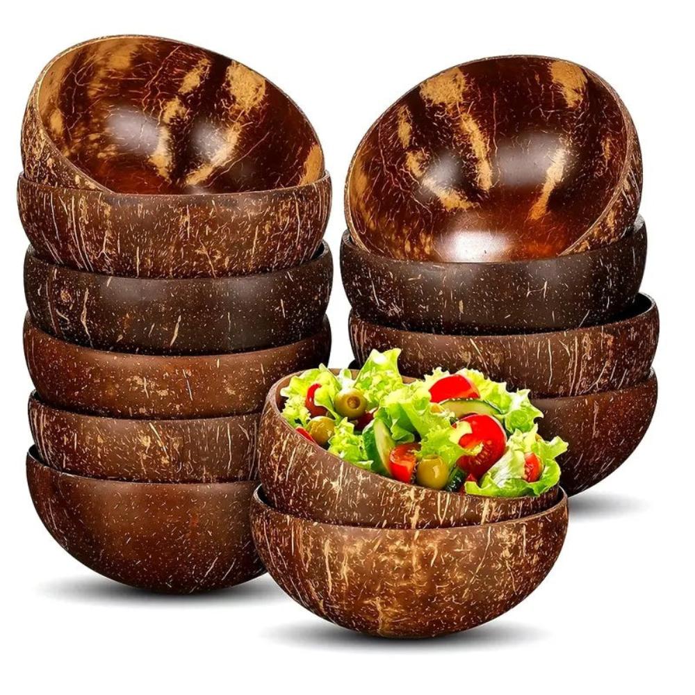Bols en noix de coco faits main