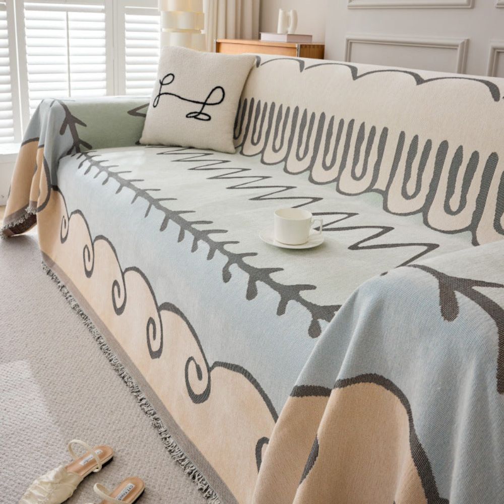Housse de canapé Whispering Vines – Sauge Mirage
