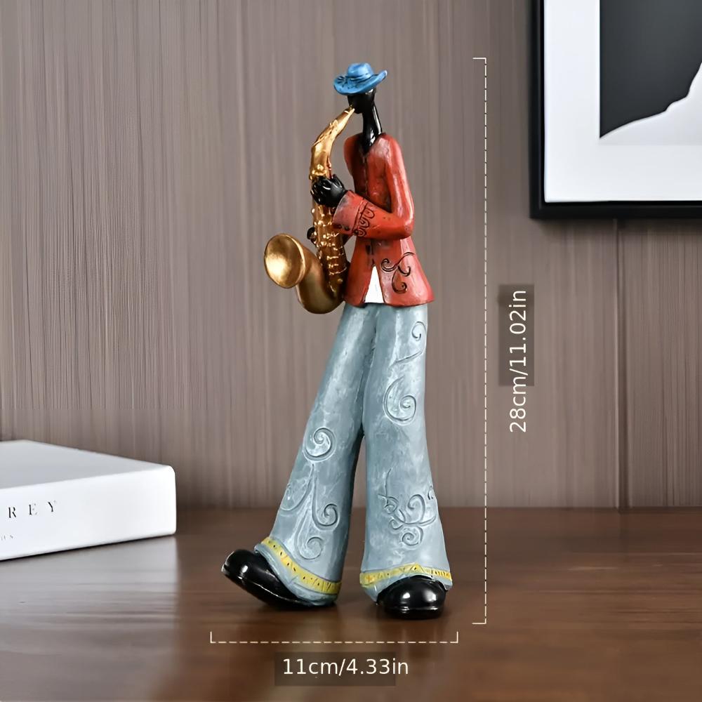 Figurine groupe de jazz en résine