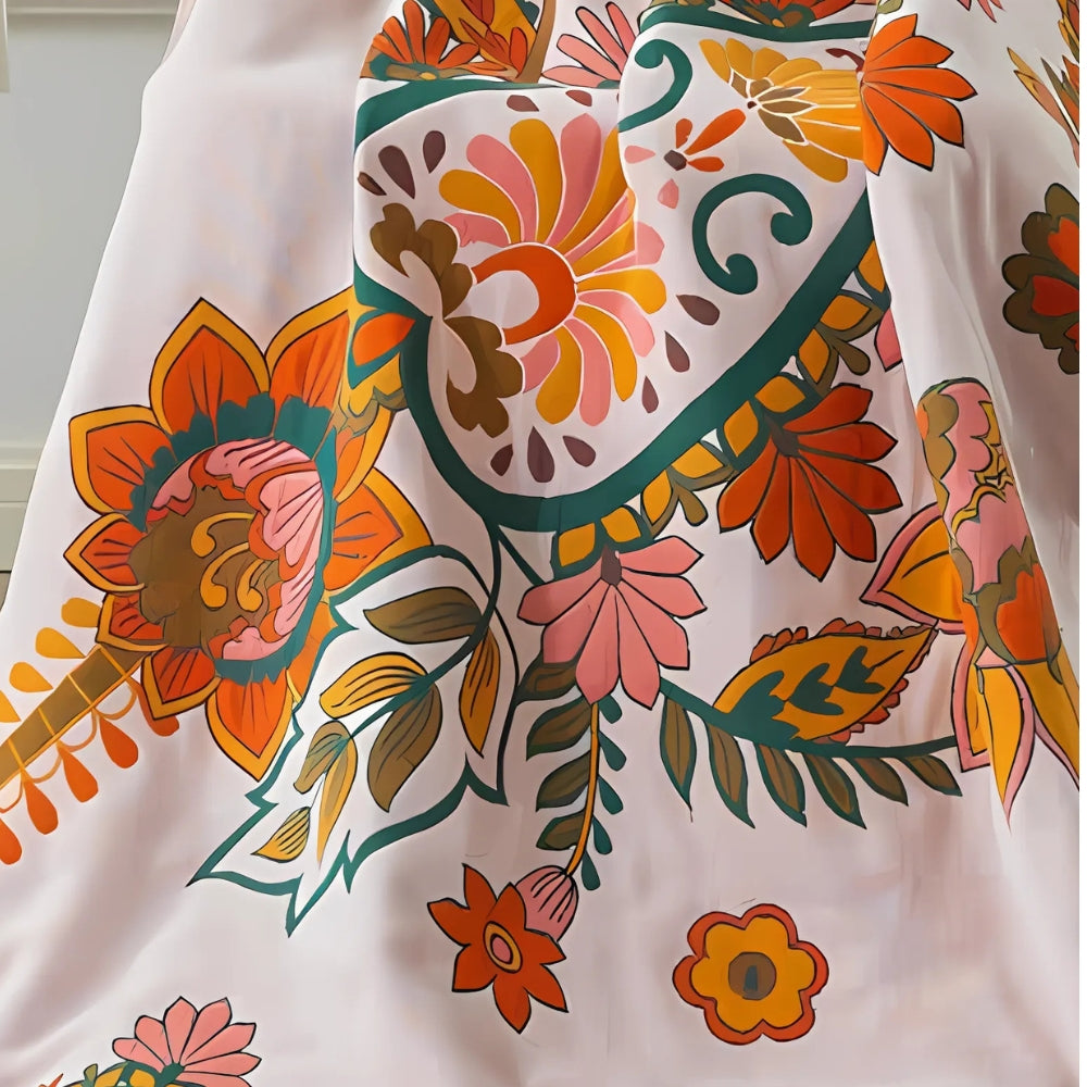 Serviette en coton respirant Floral Harmony