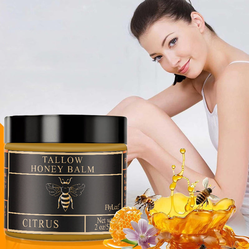 Crème Visage au Suif de Bœuf, Cire d'Abeille & Miel – Soin Nourrissant