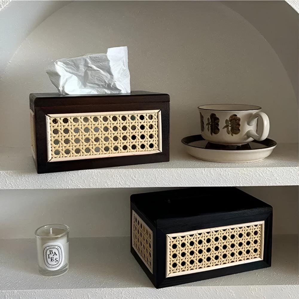 Boîte à mouchoirs japandi minimaliste