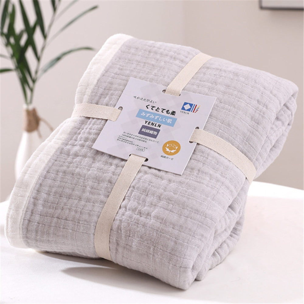 Plaid multicouche en mousseline de coton