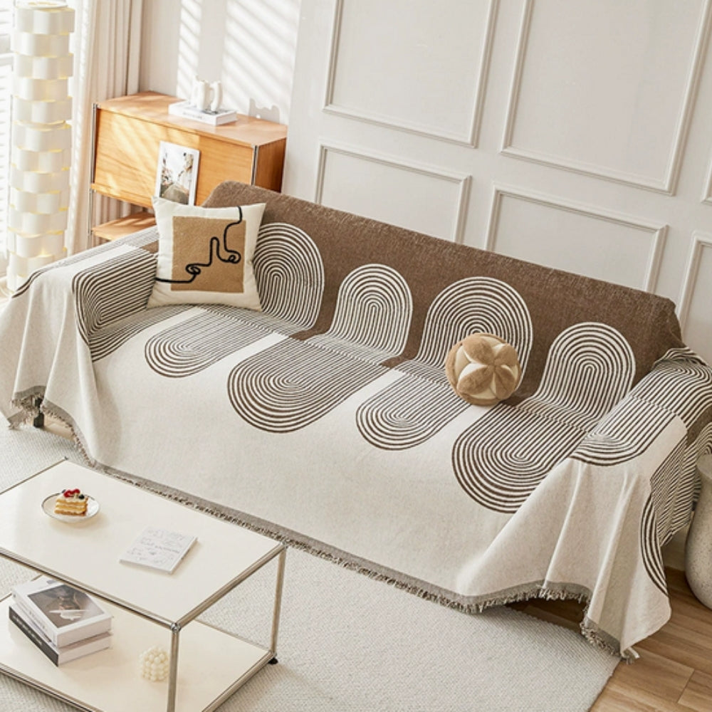 Housse de canapé en chenille Lyra