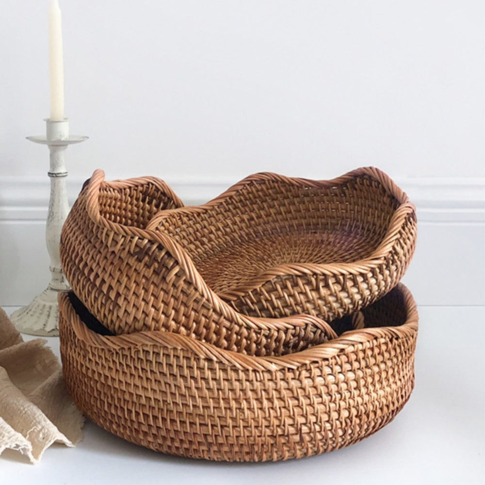 Panier en rotin tressé main – Petit