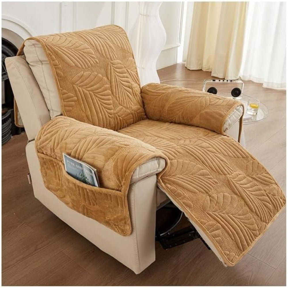 Housse de fauteuil relax motif feuilles