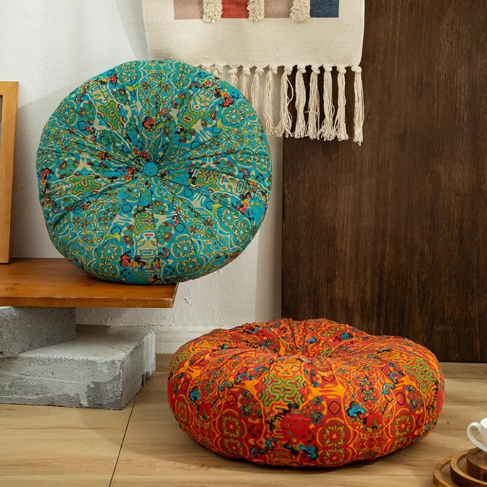 Coussin de méditation moelleux d'inspiration marocaine