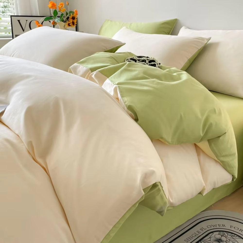 Parure de couette en coton Lustova | 3 pièces