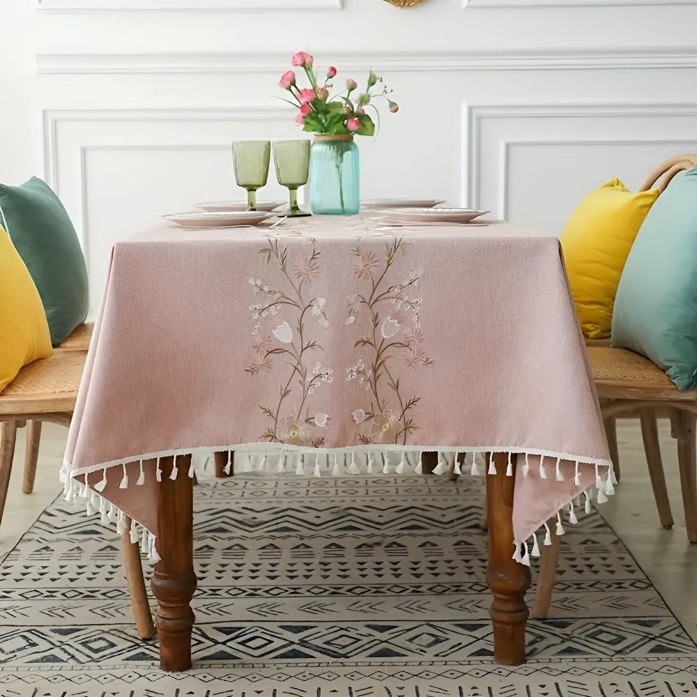 Nappe tissée Blossom Weave – Rose