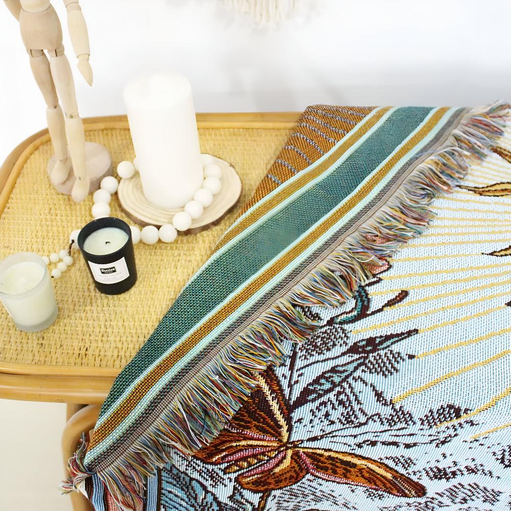 Plaid tapisserie soleil boho