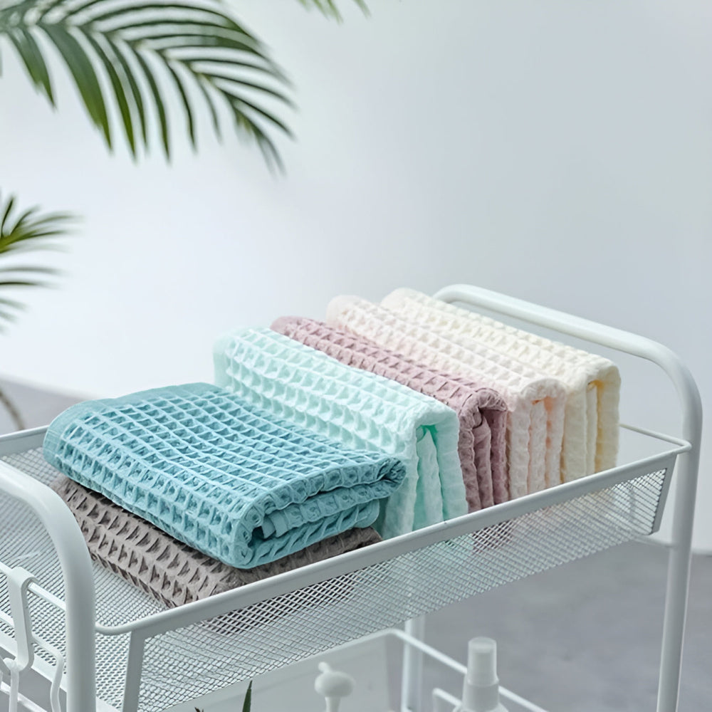 Serviette douce en nid d'abeille