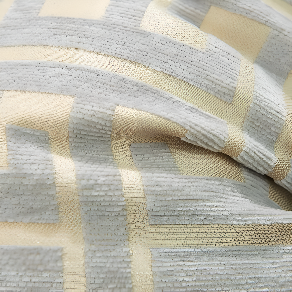 Housse de coussin jacquard géométrique