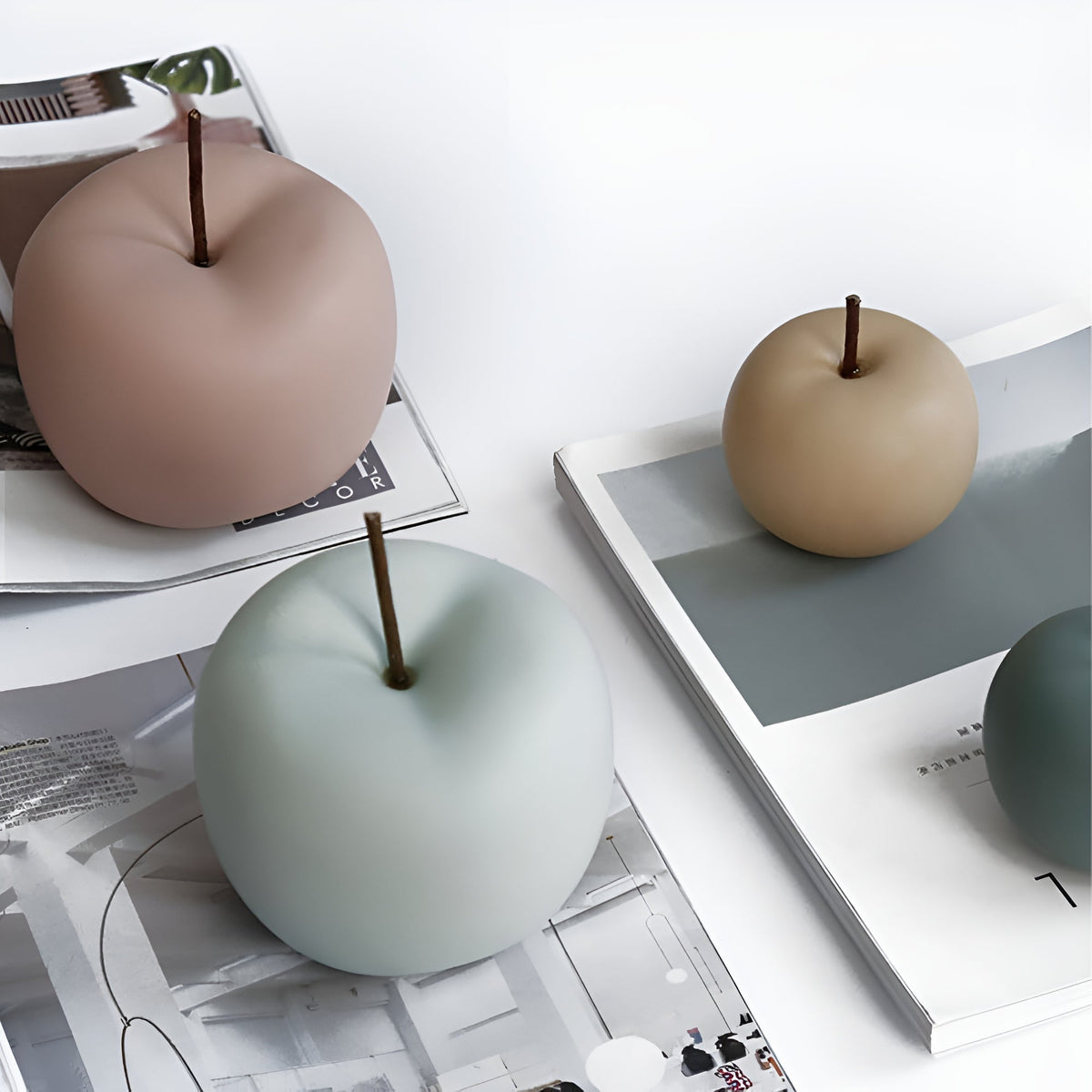 Pommes décoratives en céramique