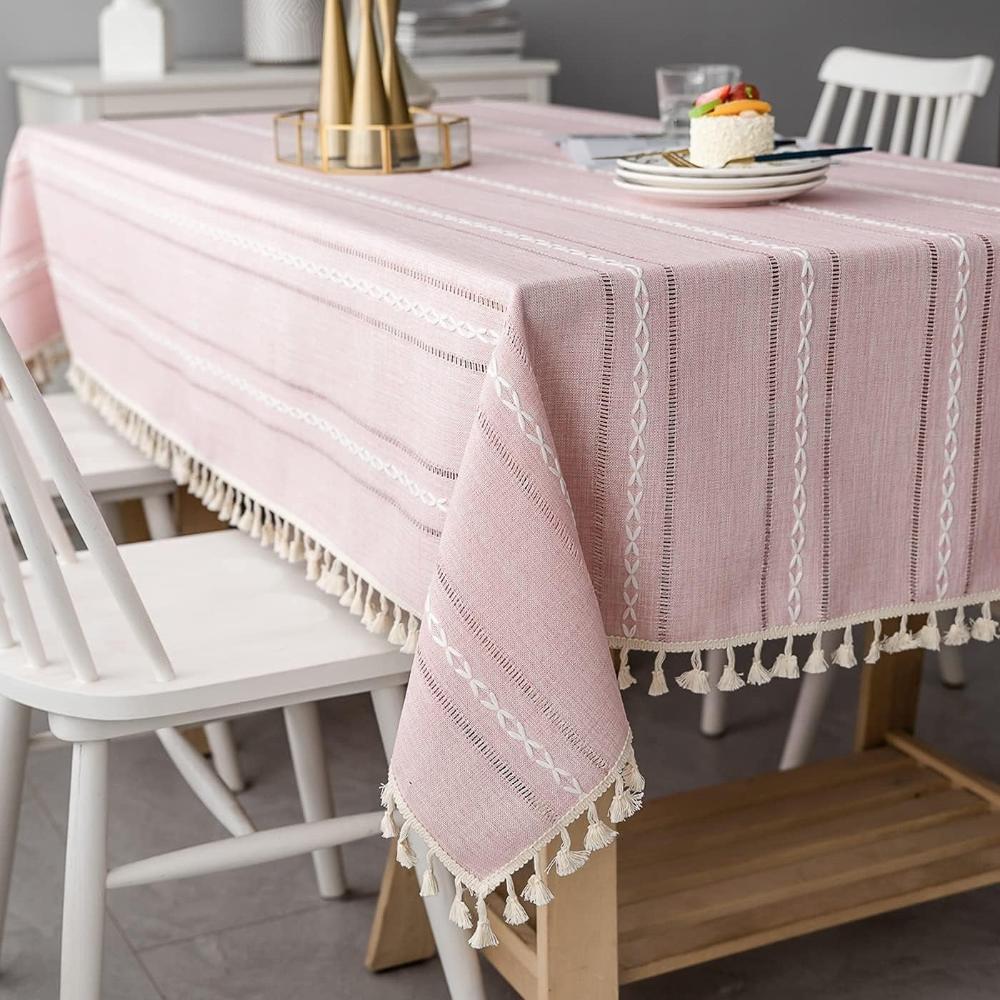 Nappe élégante en coton et lin – Vert