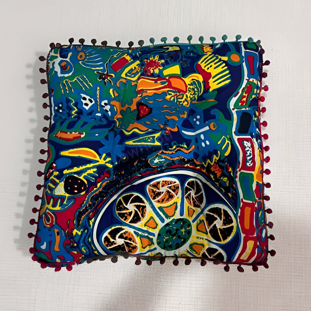 Coussin de sol carré style boho