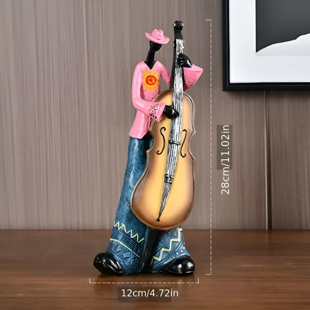 Figurine groupe de jazz en résine