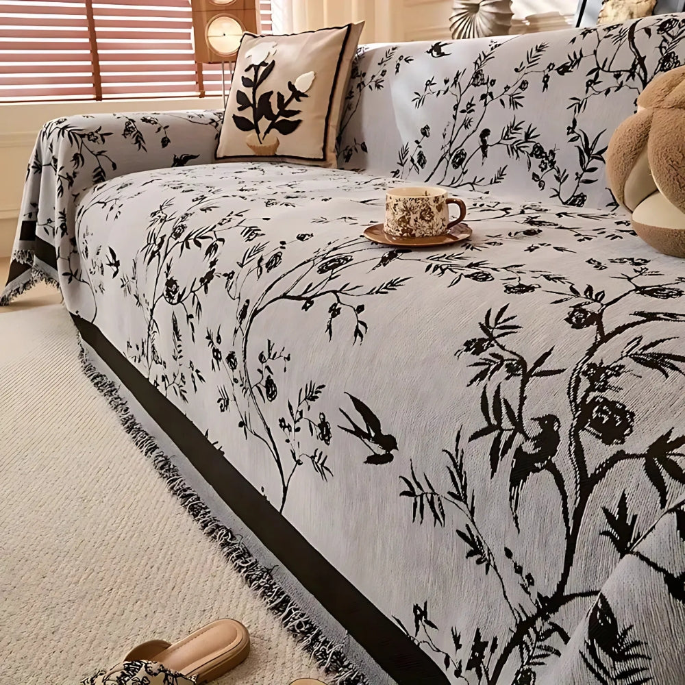Housse de canapé élégante en chenille Ormel