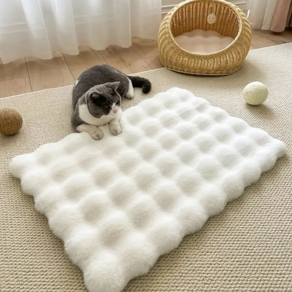 Tapis pour animaux en fausse fourrure
