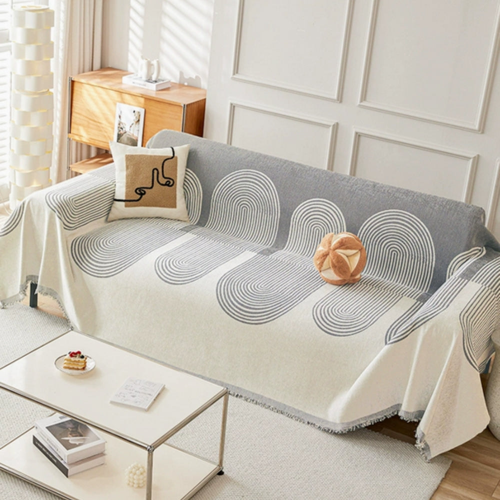Housse de canapé en chenille Lyra