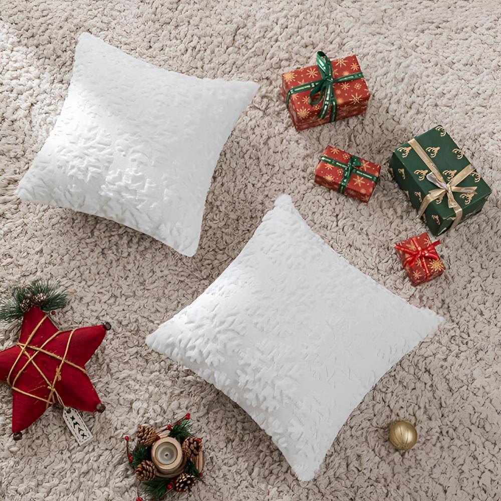 Housses de coussin flocons de neige