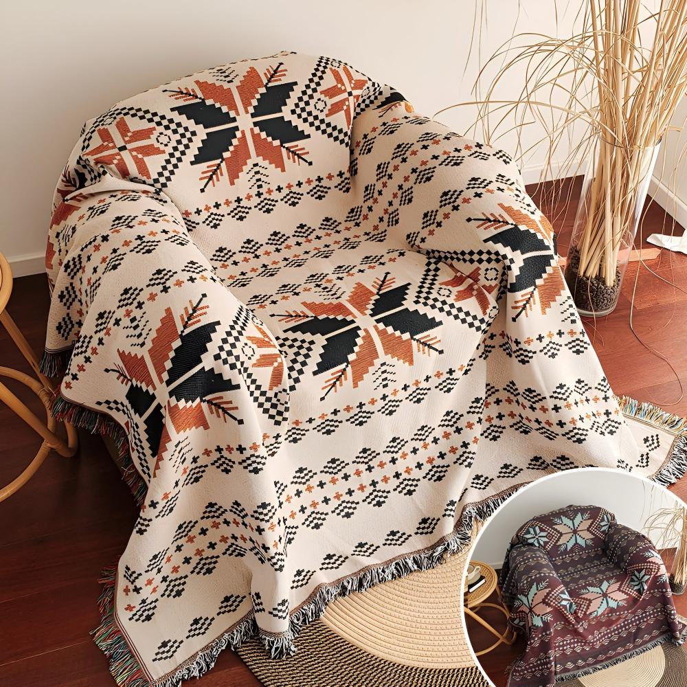 Tapis de pique-nique motif boho marocain