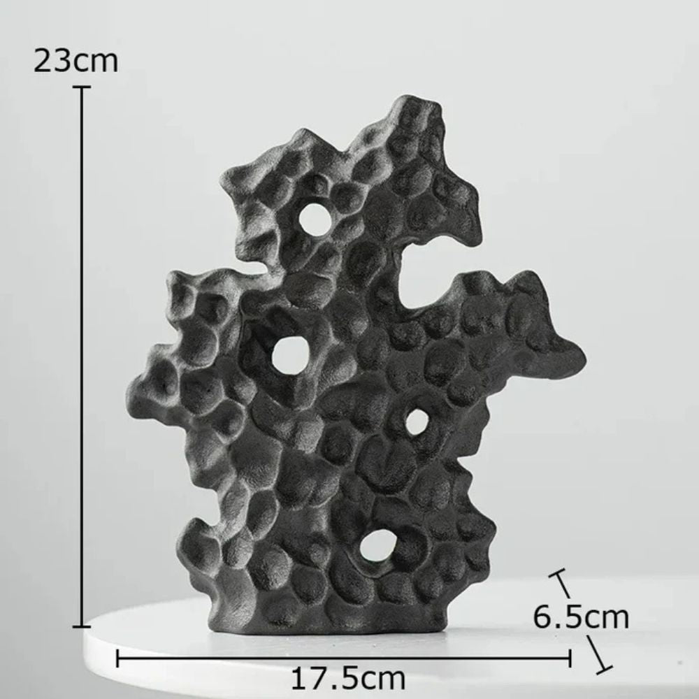 Sculpture corail en céramique