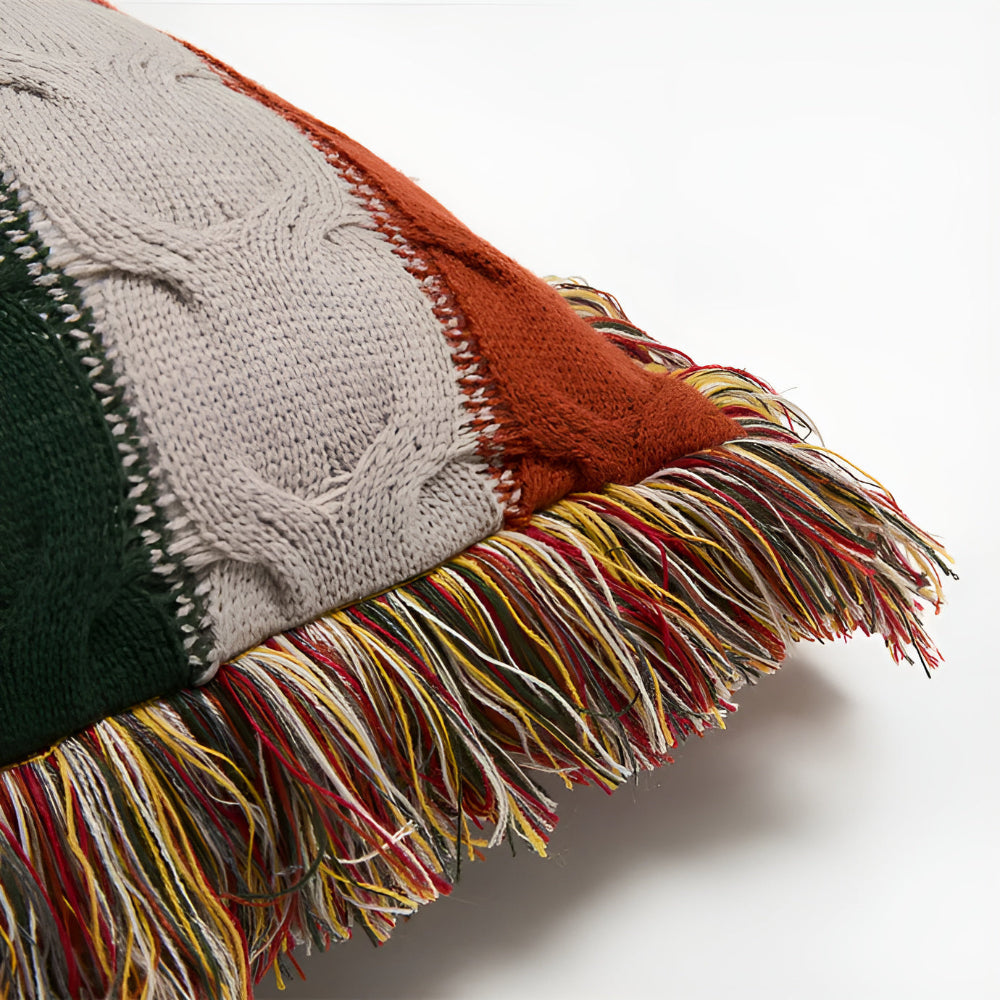 Coussin tricoté coloré Radiance