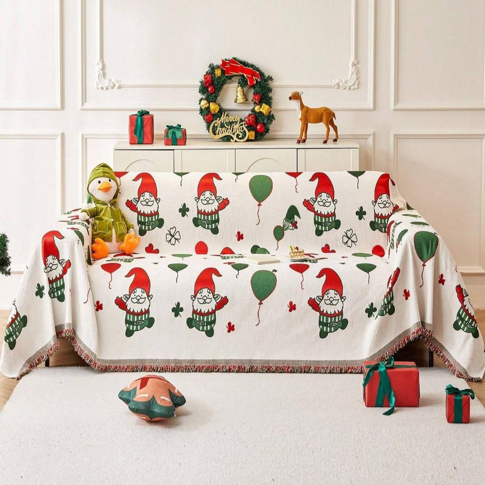 Housse de canapé de Noël lutin