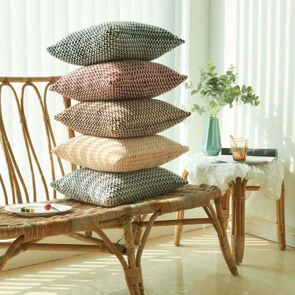 Housses de coussin à chevrons Lush
