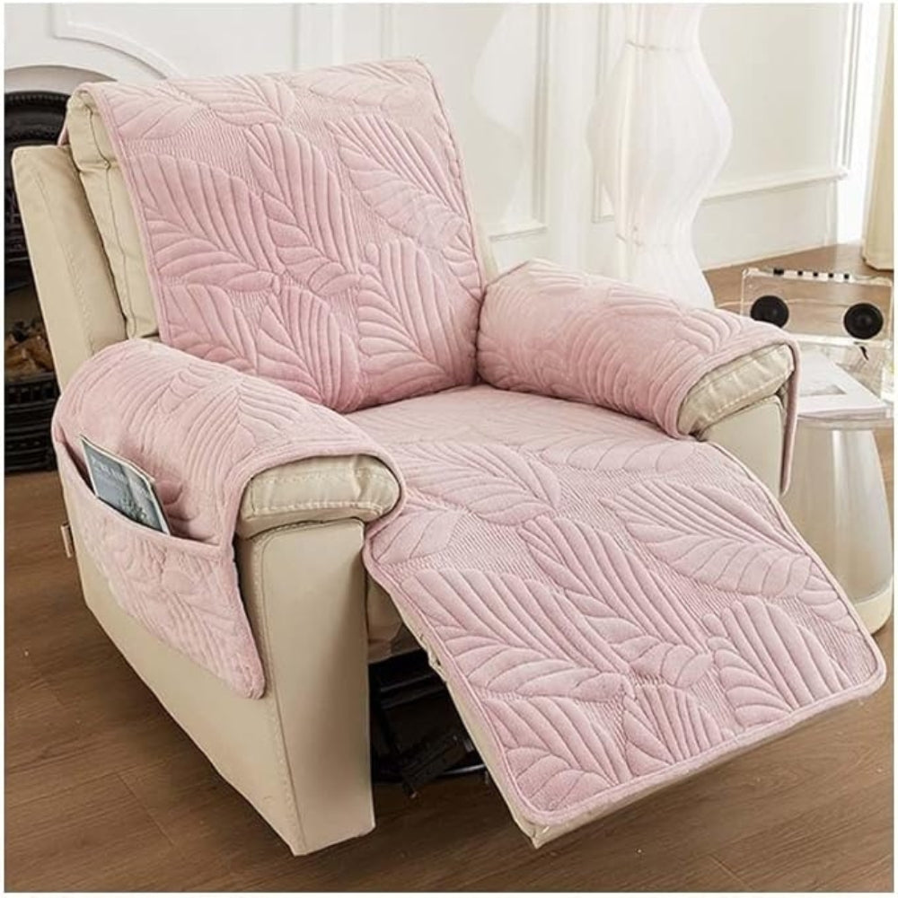 Housse de fauteuil relax motif feuilles