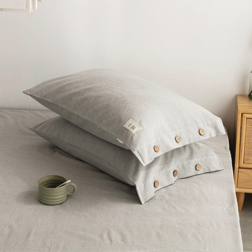 Taies d'oreiller en coton | Lot de 2