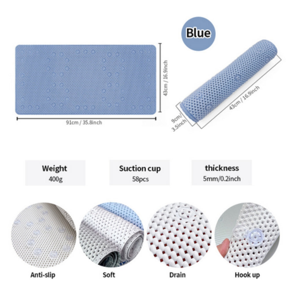 Tapis de baignoire doux et antidérapant