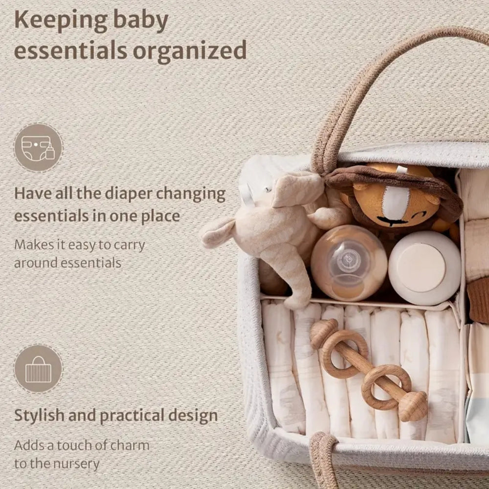 Organisateur de rangement bébé tons neutres